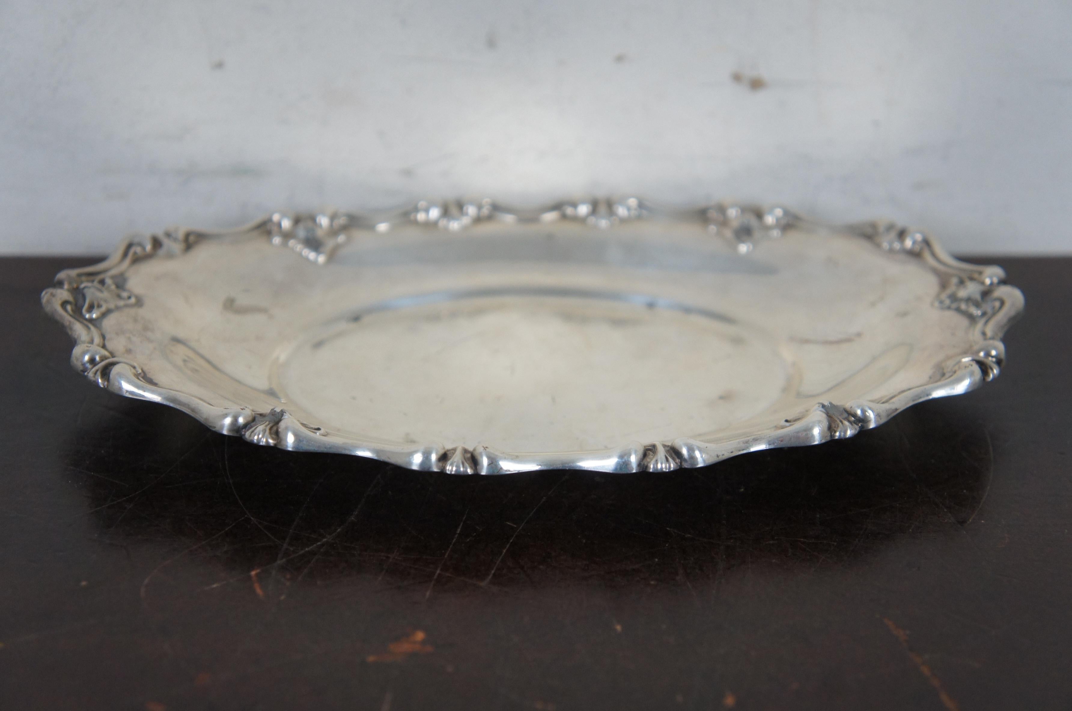 Spaulding & Co. Sterling Silver 925 Bread Tray Repousse Scalloped 3399 168g 6