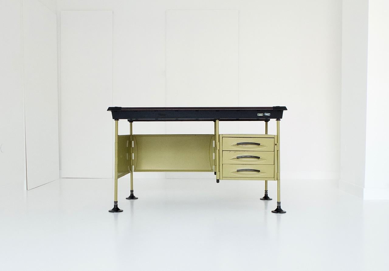 Mid-Century Modern Spazio Desk and Side Desk by Bbpr Studio for Olivetti, Italy, 1962