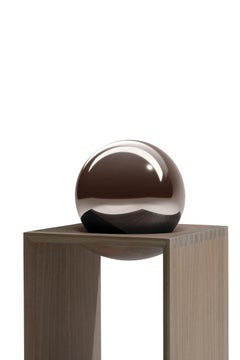 Lampe de table Spazio tempo en noyer canaletto et marbre calacatta