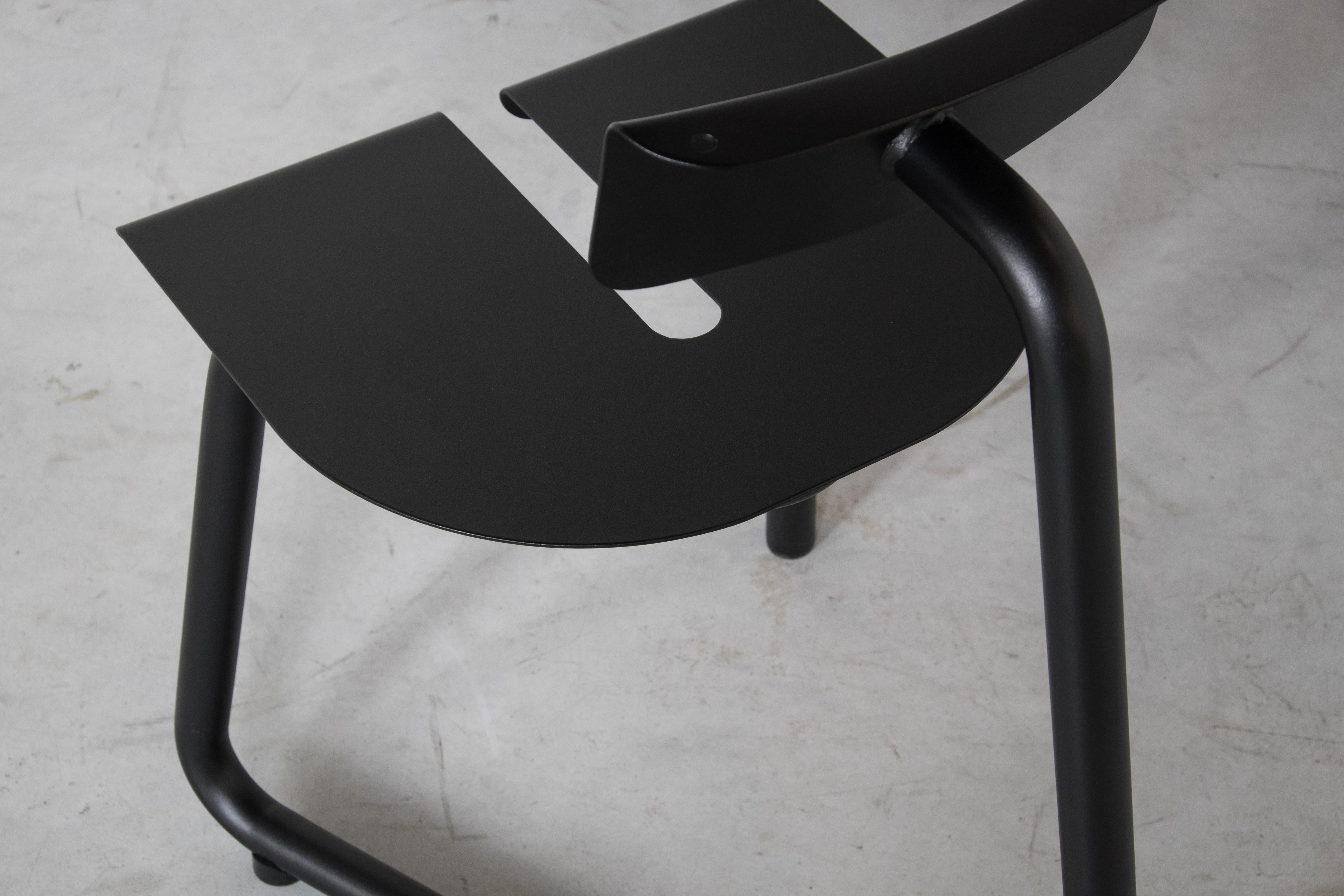 Contemporary SPC Black Chair by Atelier Thomas Serruys For Sale