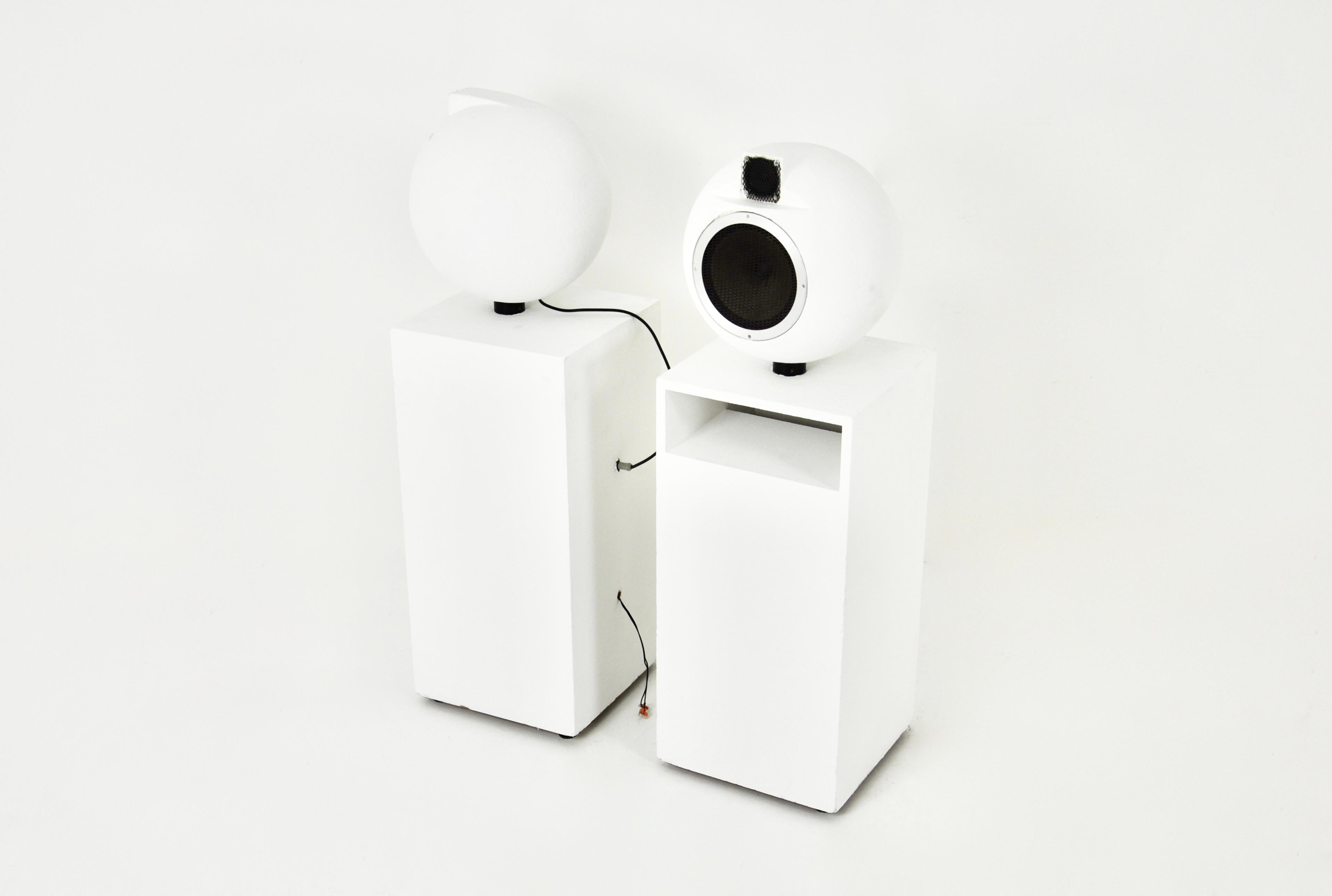 Mid-Century Modern Speaker 4040 by Elipson, 1970s, Set of 2 For Sale