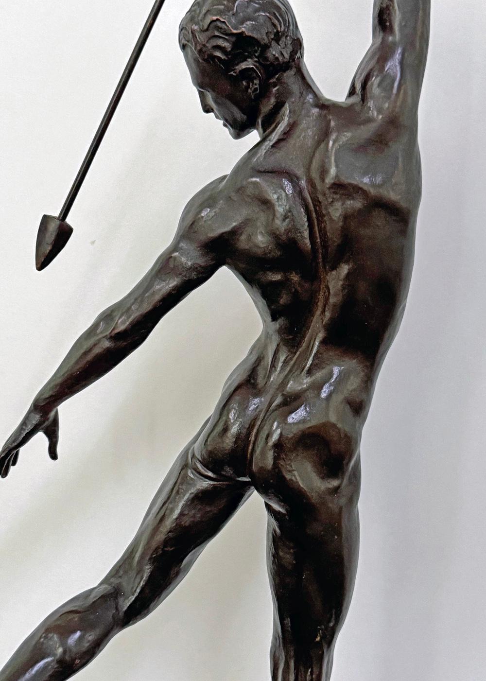 « Danseuse de printemps », spectaculaire, bronze rare avec nu masculin de Brenda Putnam Excellent état - En vente à Philadelphia, PA