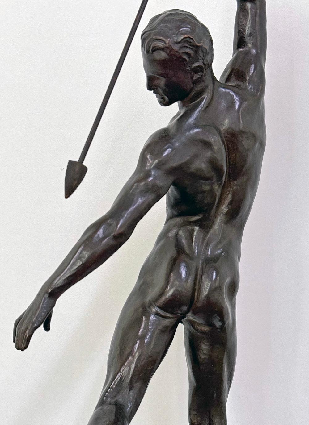 « Danseuse de printemps », spectaculaire, bronze rare avec nu masculin de Brenda Putnam en vente 1