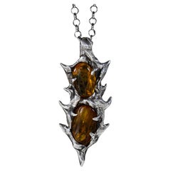  Spear of Immortality (Baltic Amber, Sterling Silver Pendant) by Ken Fury