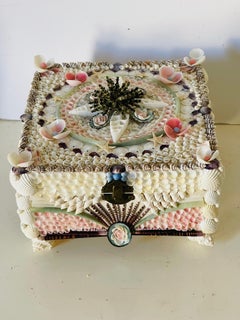 Spec Sea Shell Sailors Valentines Treasure Box