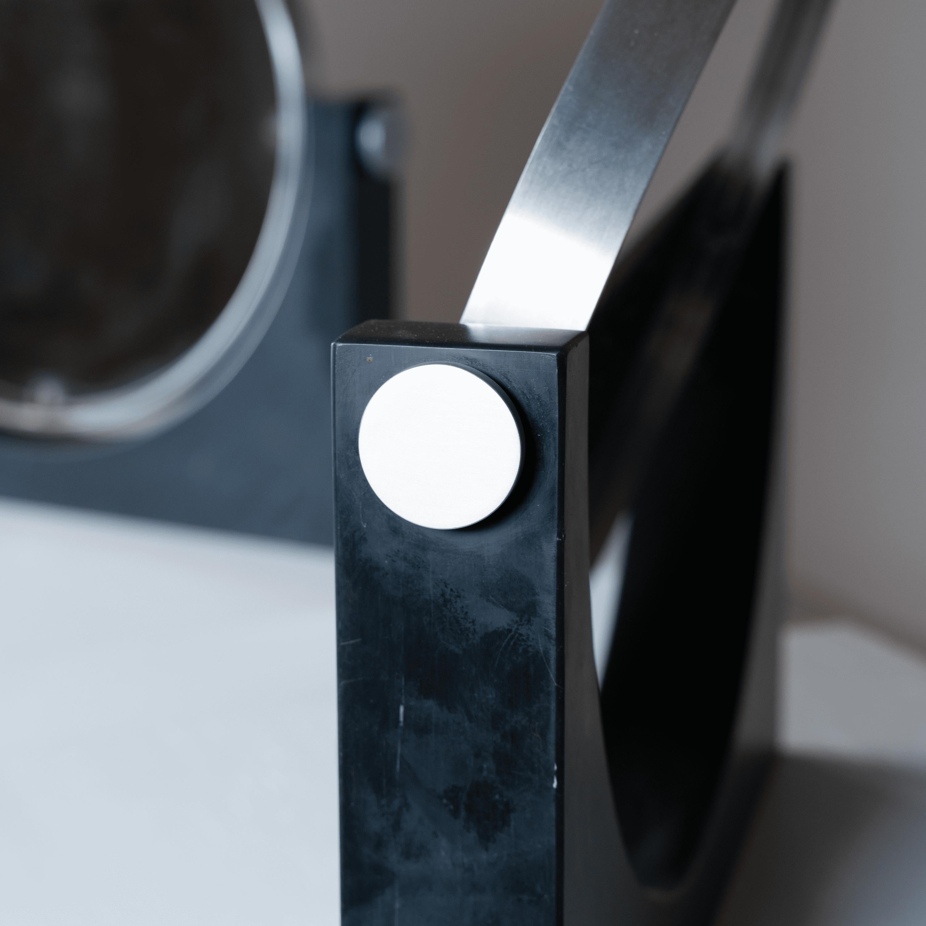 Modern Slate table mirrors, Angelo Mangiarotti, 1960 For Sale