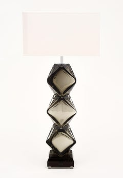 Alberto Dona Murano Glass Table Lamps, Hand-Crafted Modern Design