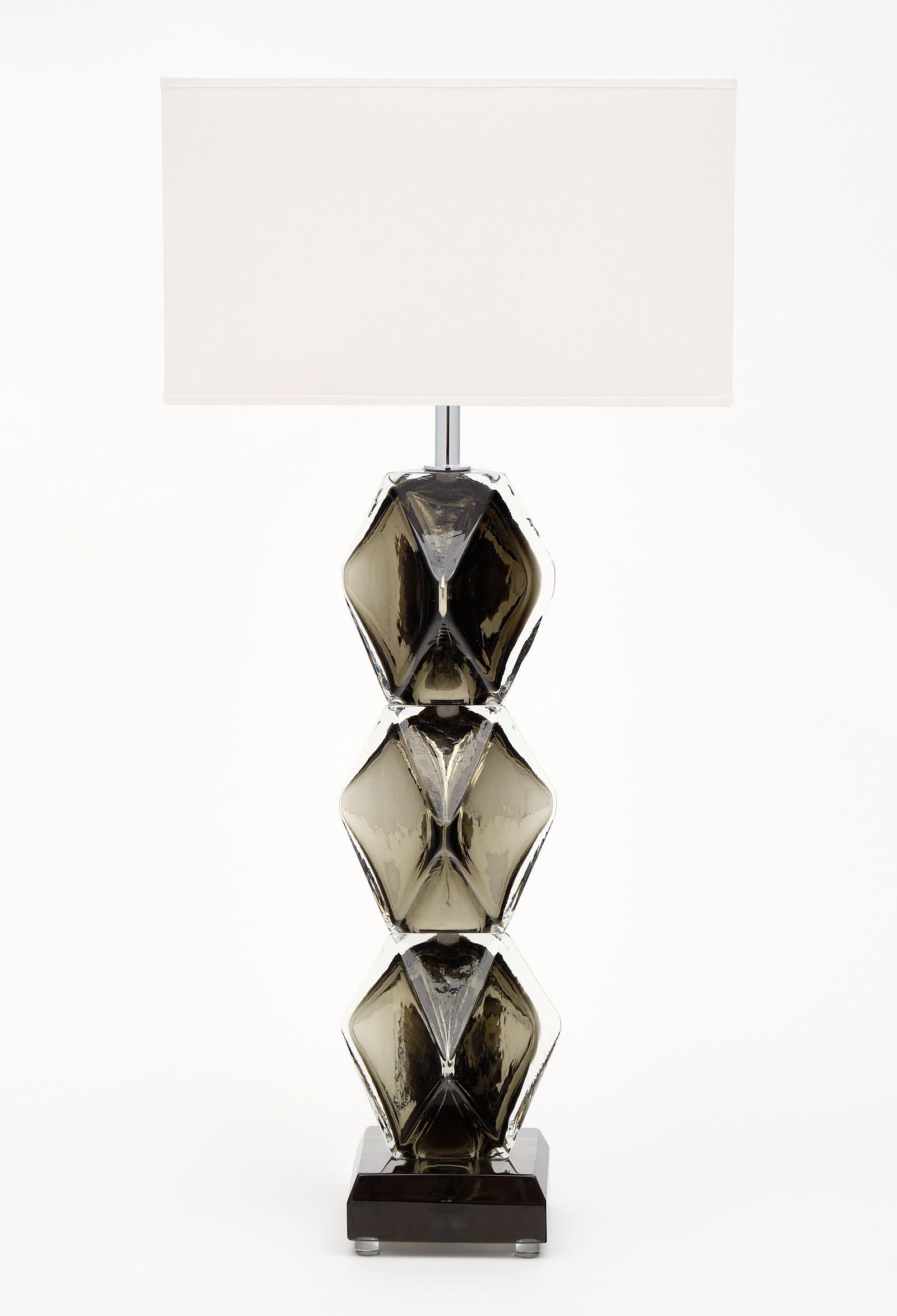 Modern “Specchiato” Murano Glass Lamps by Alberto Dona For Sale