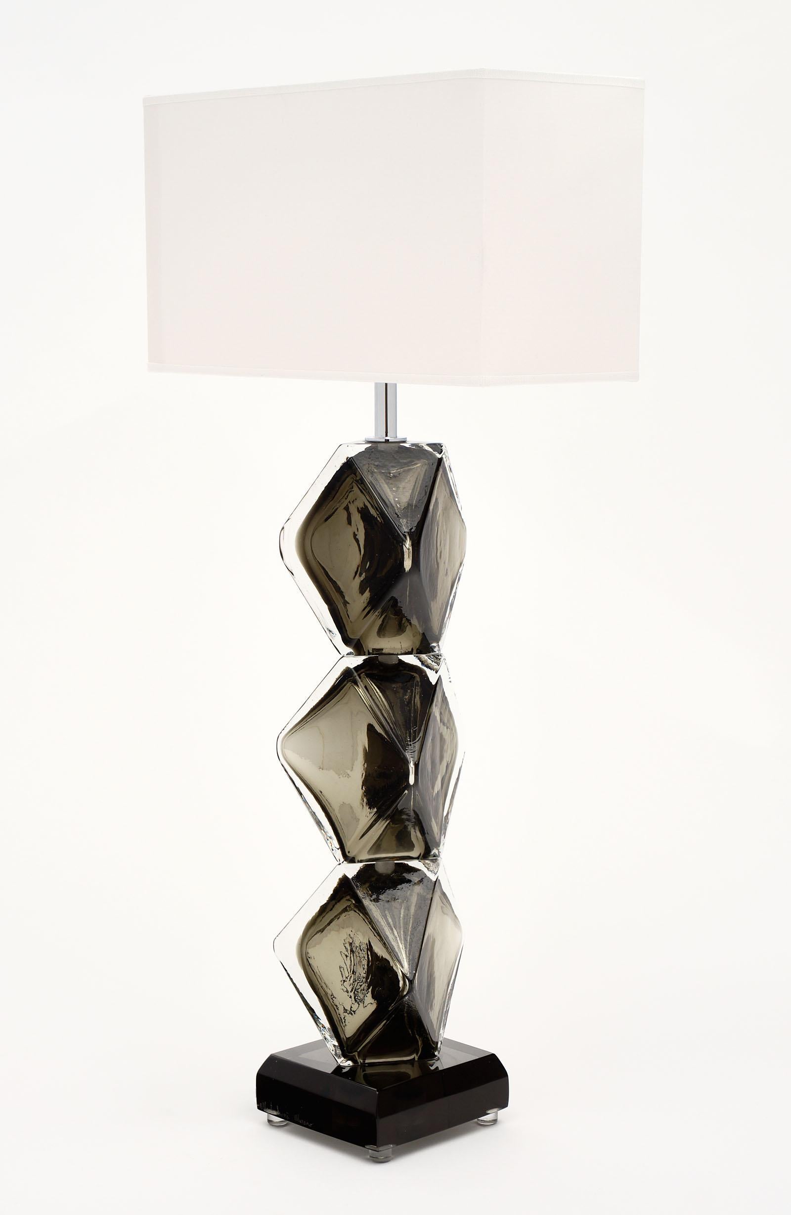 Italian “Specchiato” Murano Glass Lamps by Alberto Dona For Sale