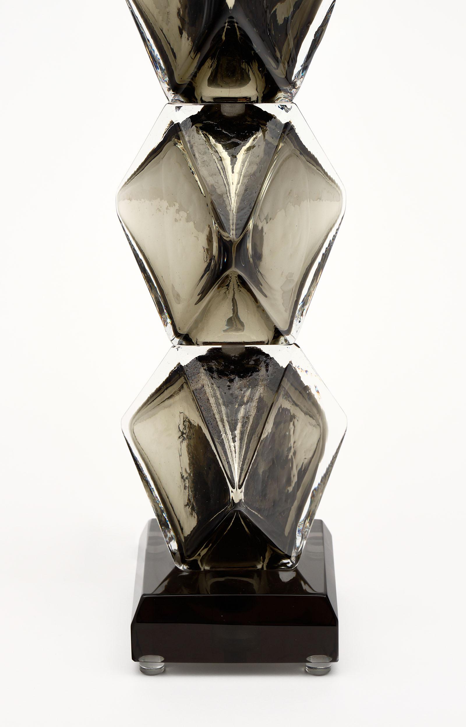 “Specchiato” Murano Glass Lamps by Alberto Dona In Excellent Condition For Sale In Austin, TX