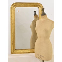 Specchiera Antica, Cornice Dorata In Foglia Oro Zecchino, Motivi Floreali, XIX.