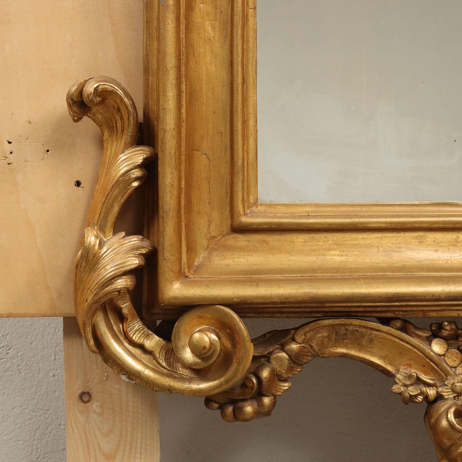 Antiker eklektischer Spiegel '800  (Holz) im Angebot