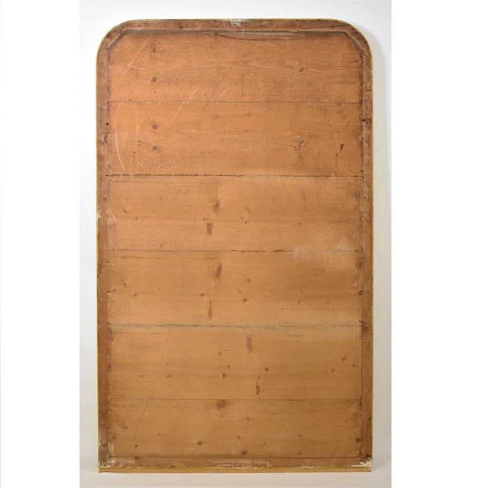 Miroir ancien, Louis Philippe, doré à la feuille d'or pur, 19e siècle. en vente 2