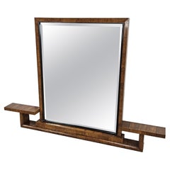 Art Deco rationalist briarwood mirror from the 1930s