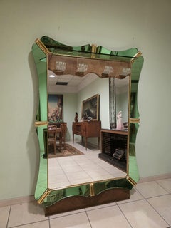 Mirror with coat rack by Luigi Fontana