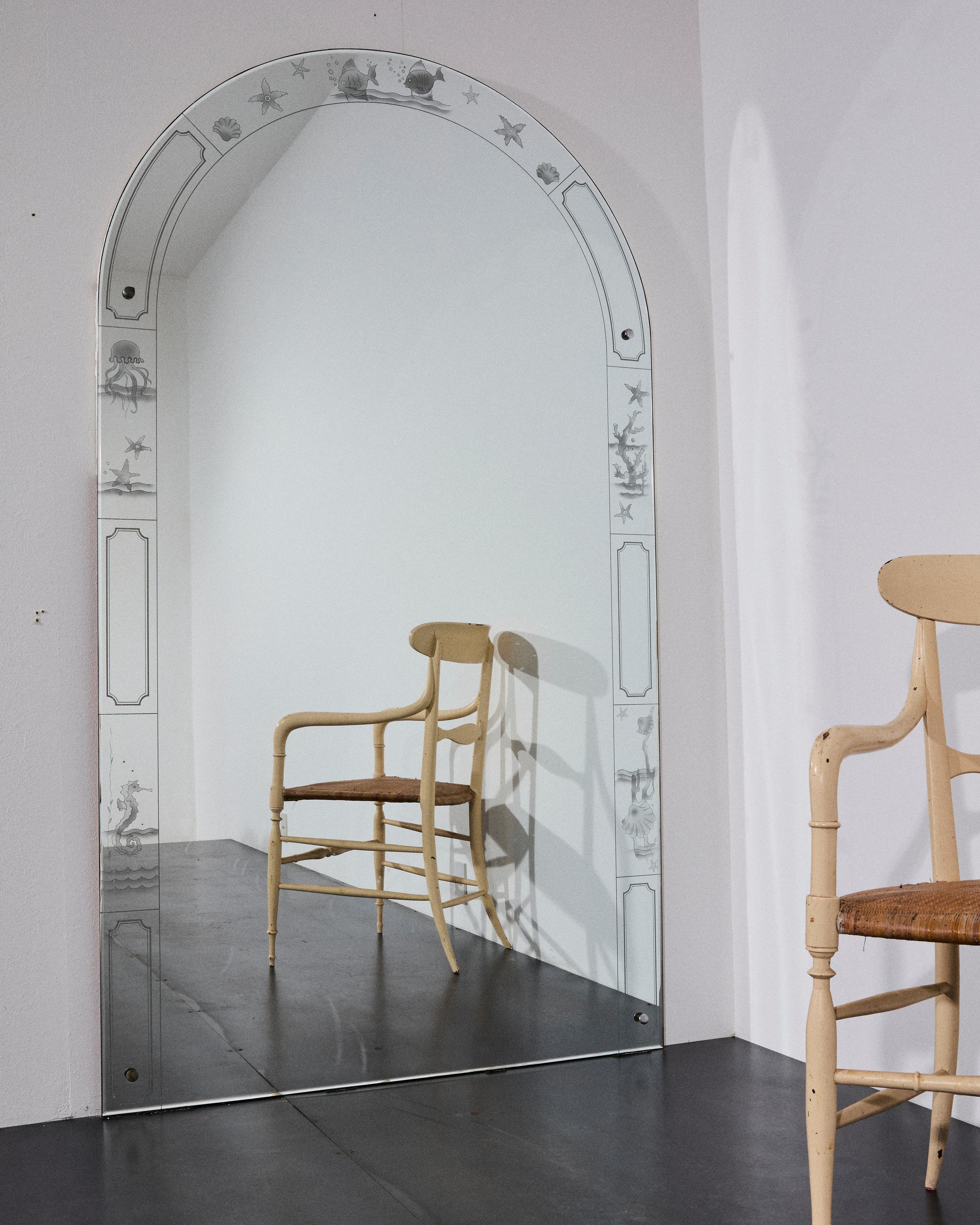 Spiegel mit Meeresmotiven von Luigi Brusotti, 1938 im Angebot 5