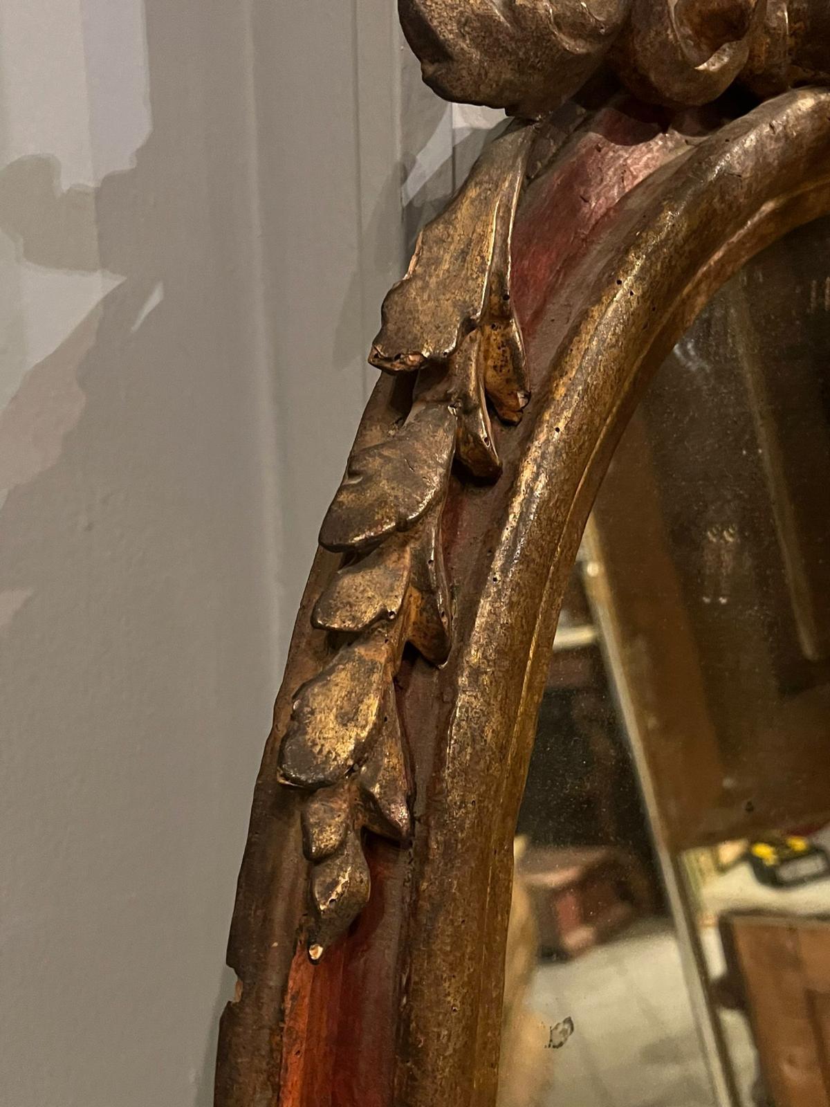 Ovaler Spiegel 18. Jahrhundert  im Angebot 2