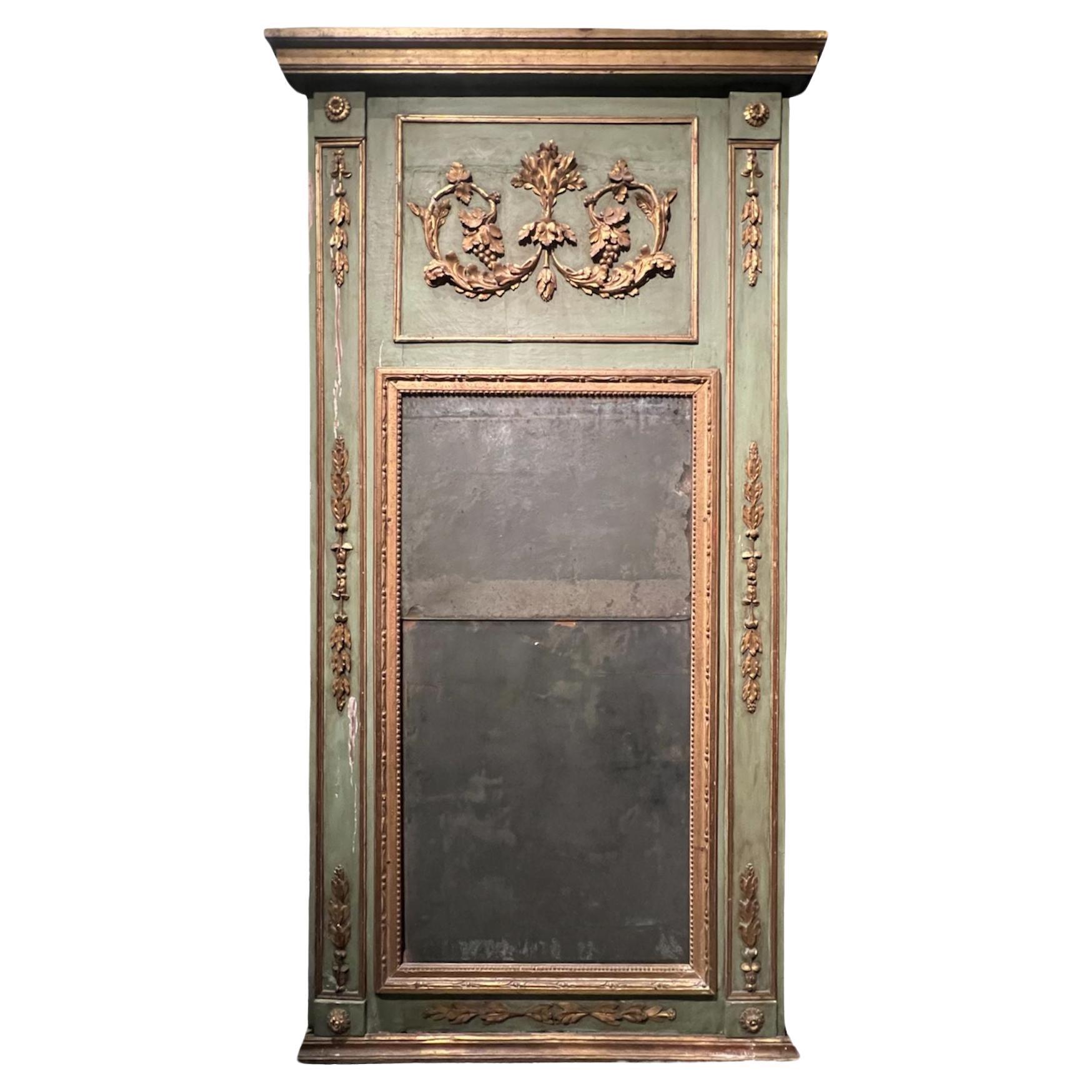 Specchiera dipinta XVIII secolo For Sale