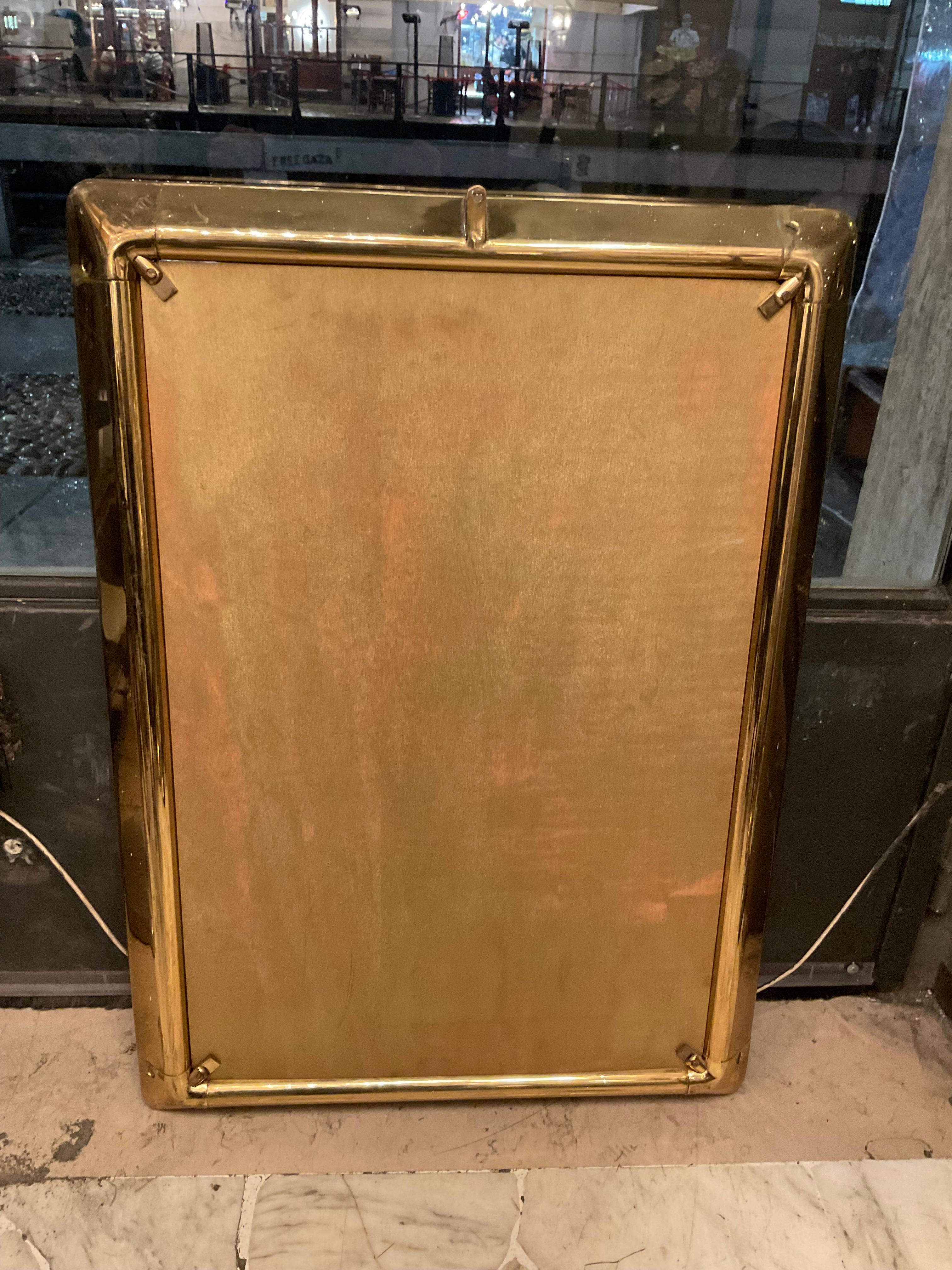 Espejo de latón - ITALIA 1960 en venta 5