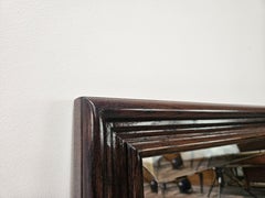 Art-Deco-Spiegel aus Eiche mit abgeschrägtem Glas 1930er Jahre