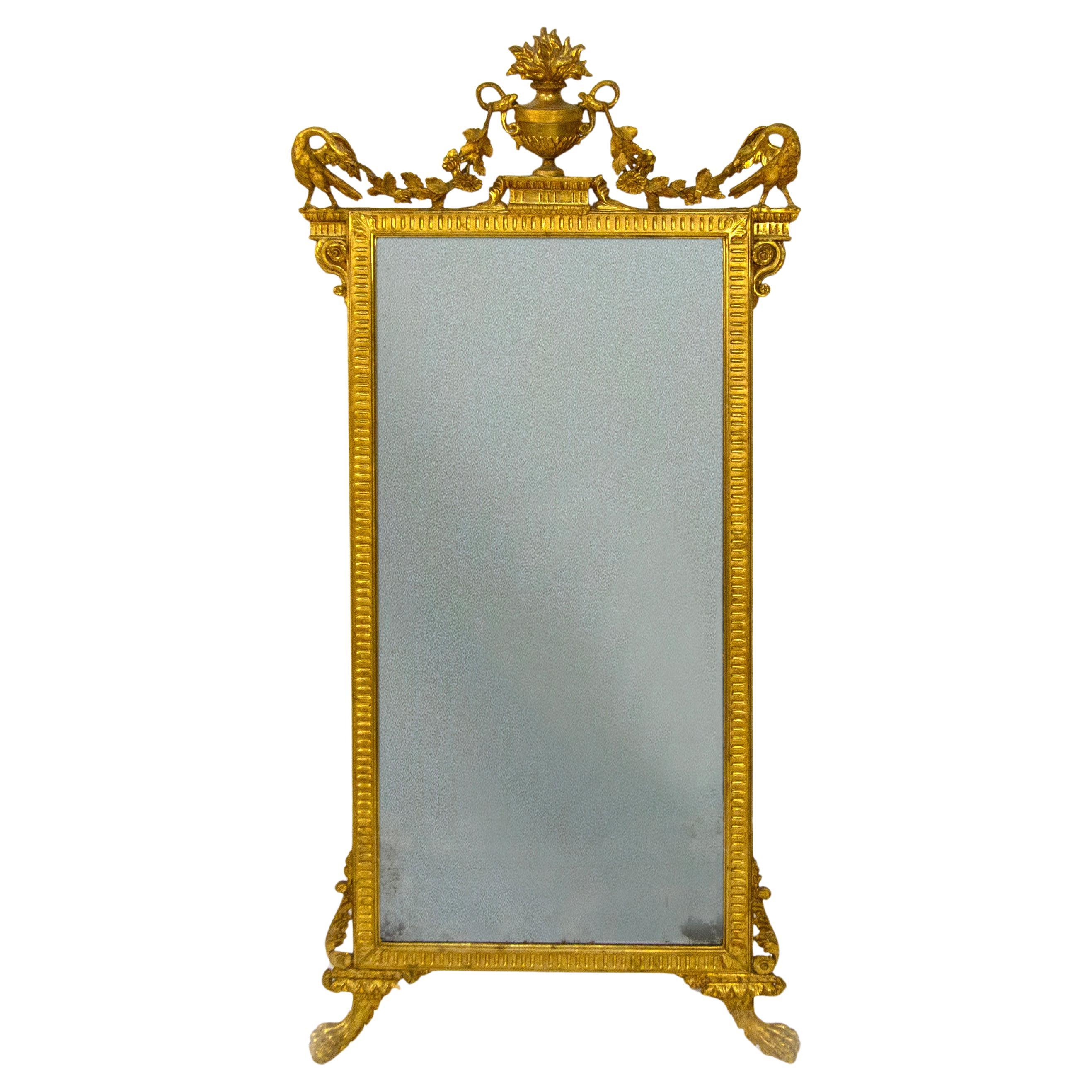 Specchiera in legno scolpito e dorato, Napoli, fine del XVIII secolo