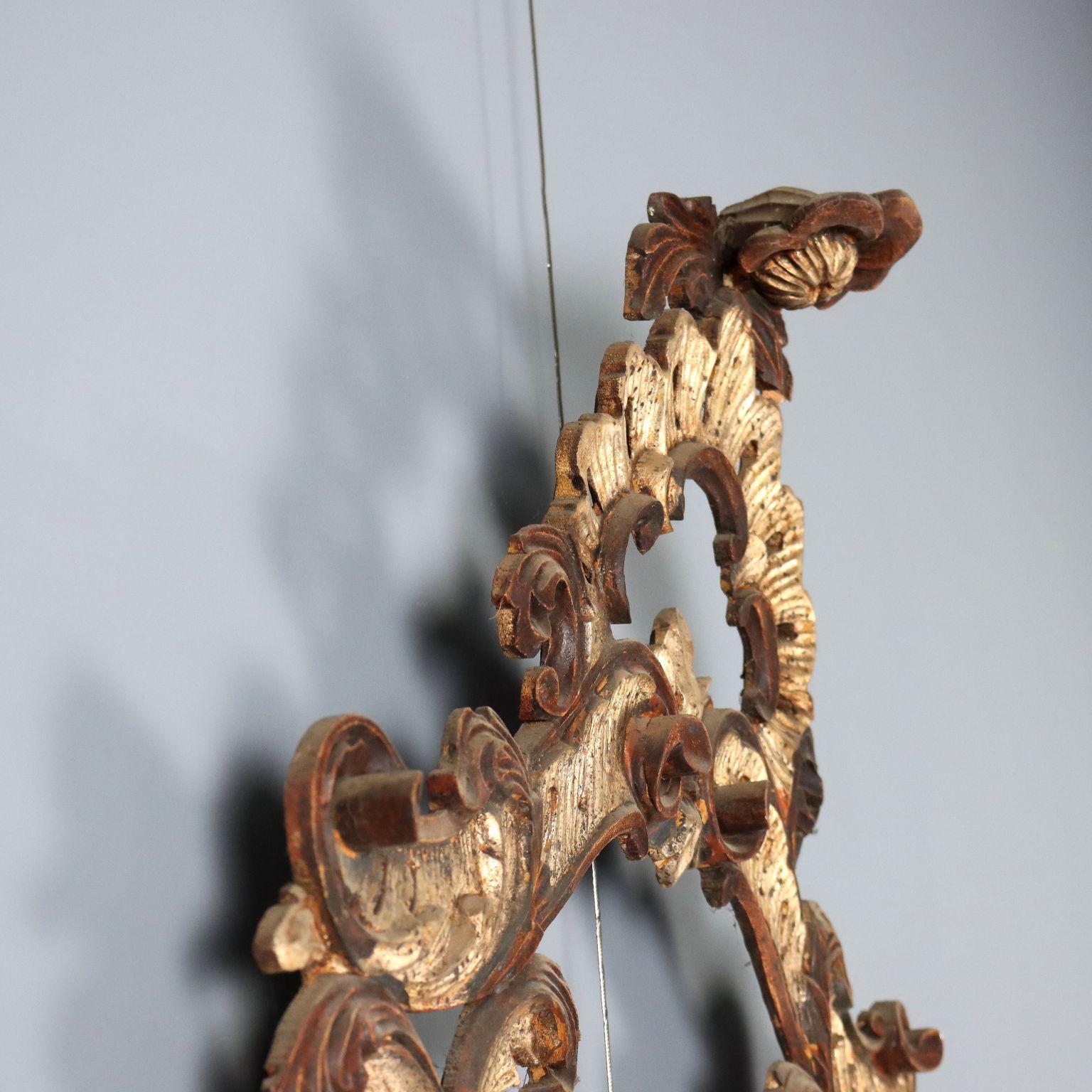 Espejo de estilo rococó Italia Primera mitad del siglo XX en venta 4
