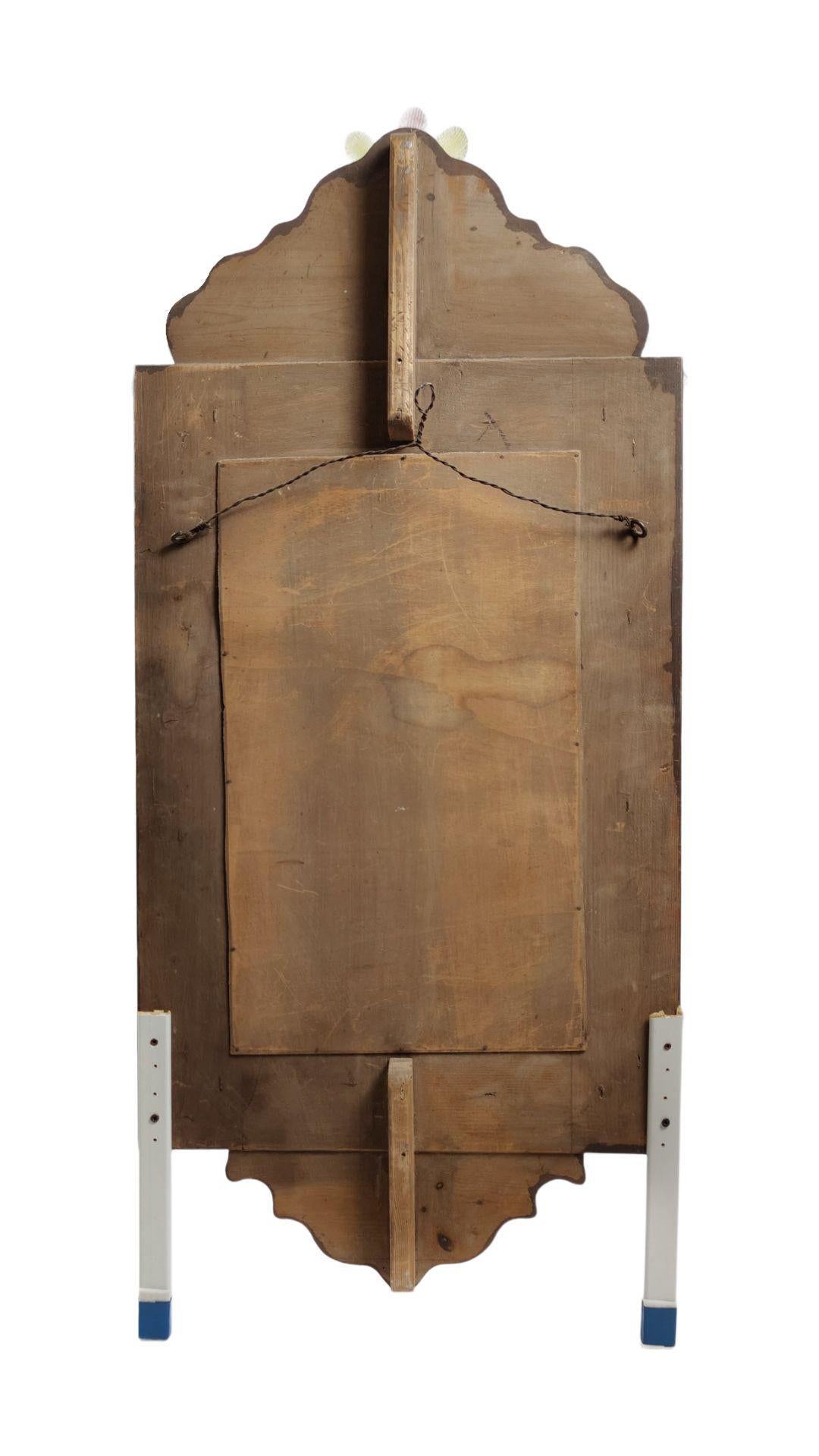 Miroir en verre de Murano avec motifs floraux, Italie, vers 1950. en vente 3