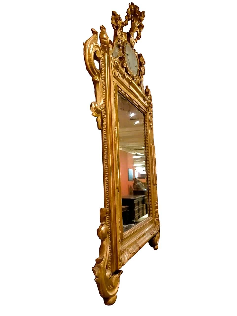 Louis XV gilded mirror Venice In Good Condition For Sale In Cesena, FC