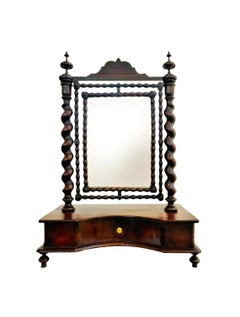 Espejo de tocador antiguo, segunda mitad del siglo XIX - Estilo ecléctico