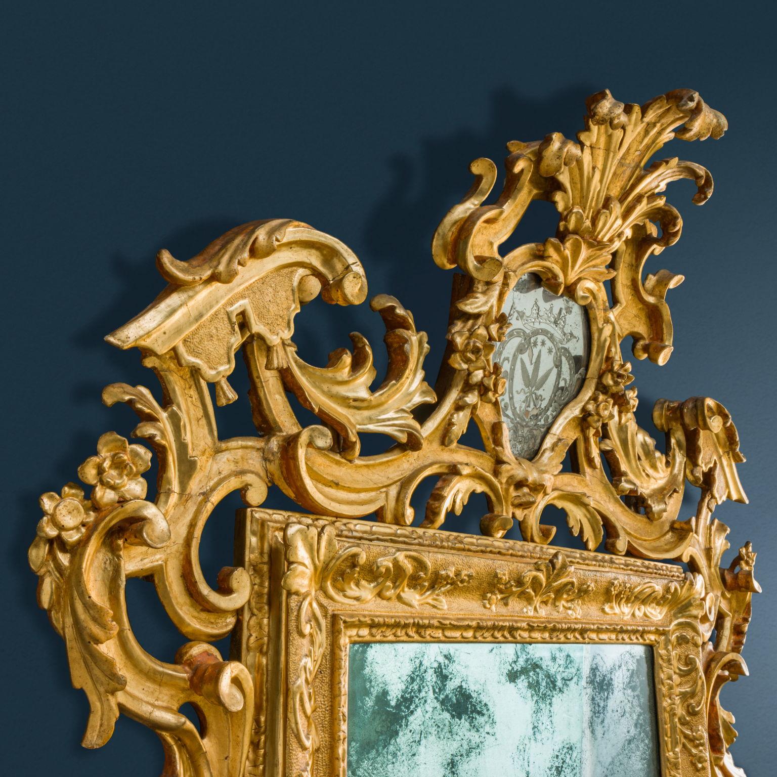 Autre Miroir. Toscane, deuxième quart du XVIIIe siècle en vente