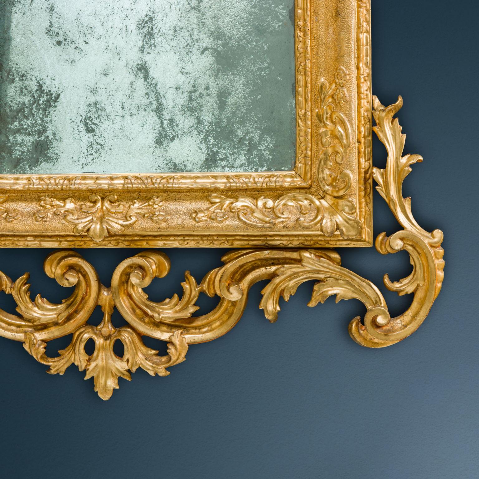Wood Mirror. Tuscany, second quarter of the 18th century For Sale