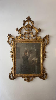 Miroir vénitien en bois doré - XVIIIe siècle