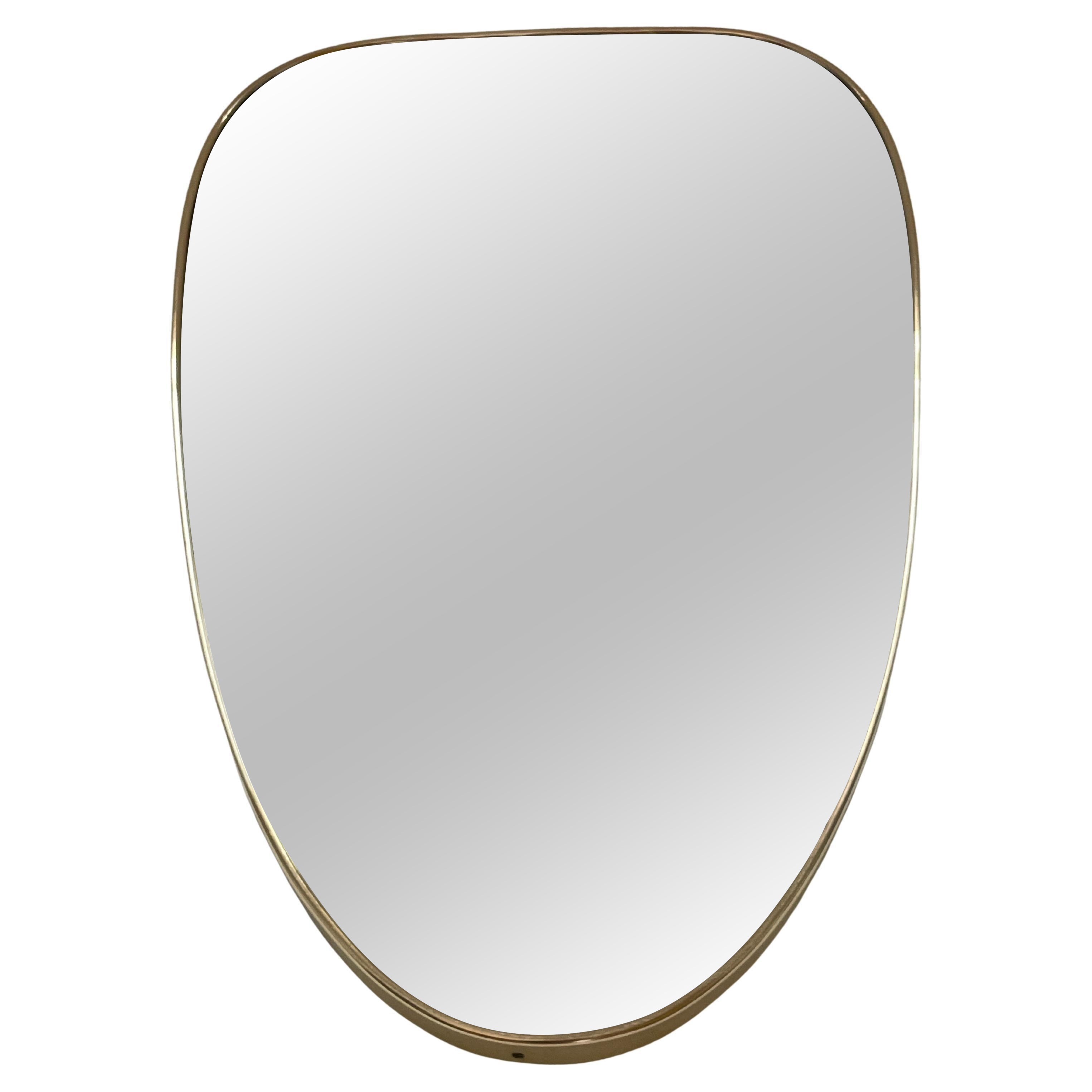 1950s shield mirror