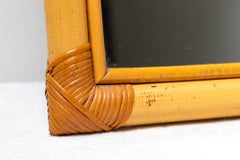 Arched bamboo mirror , 1970s