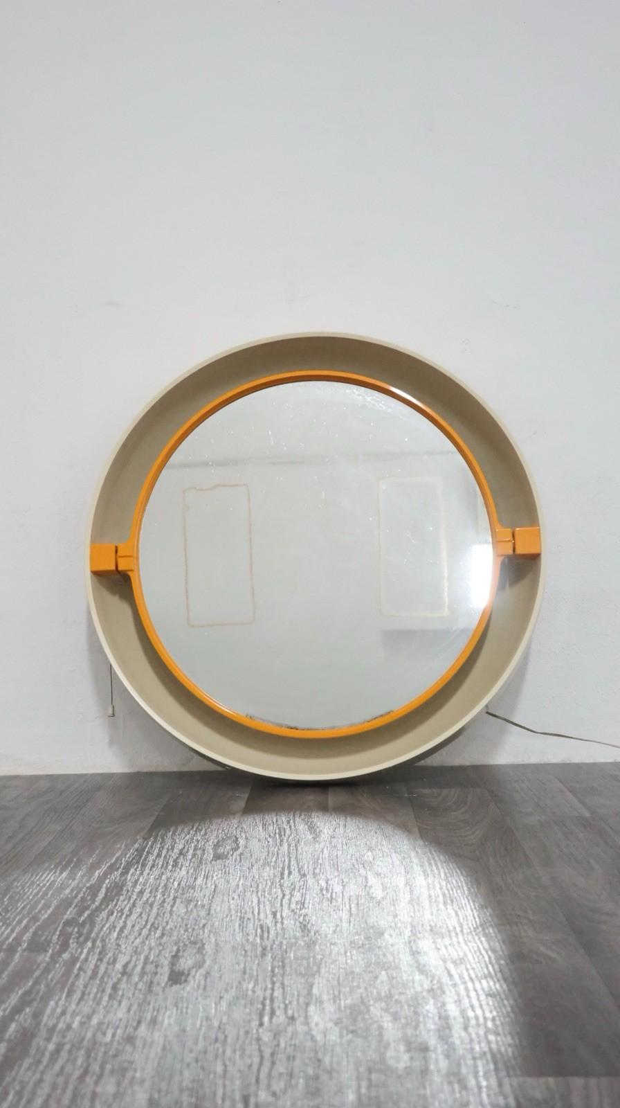 Specchio Allibert style Design/One Space Age Plastique 1970's Vintage en vente 4