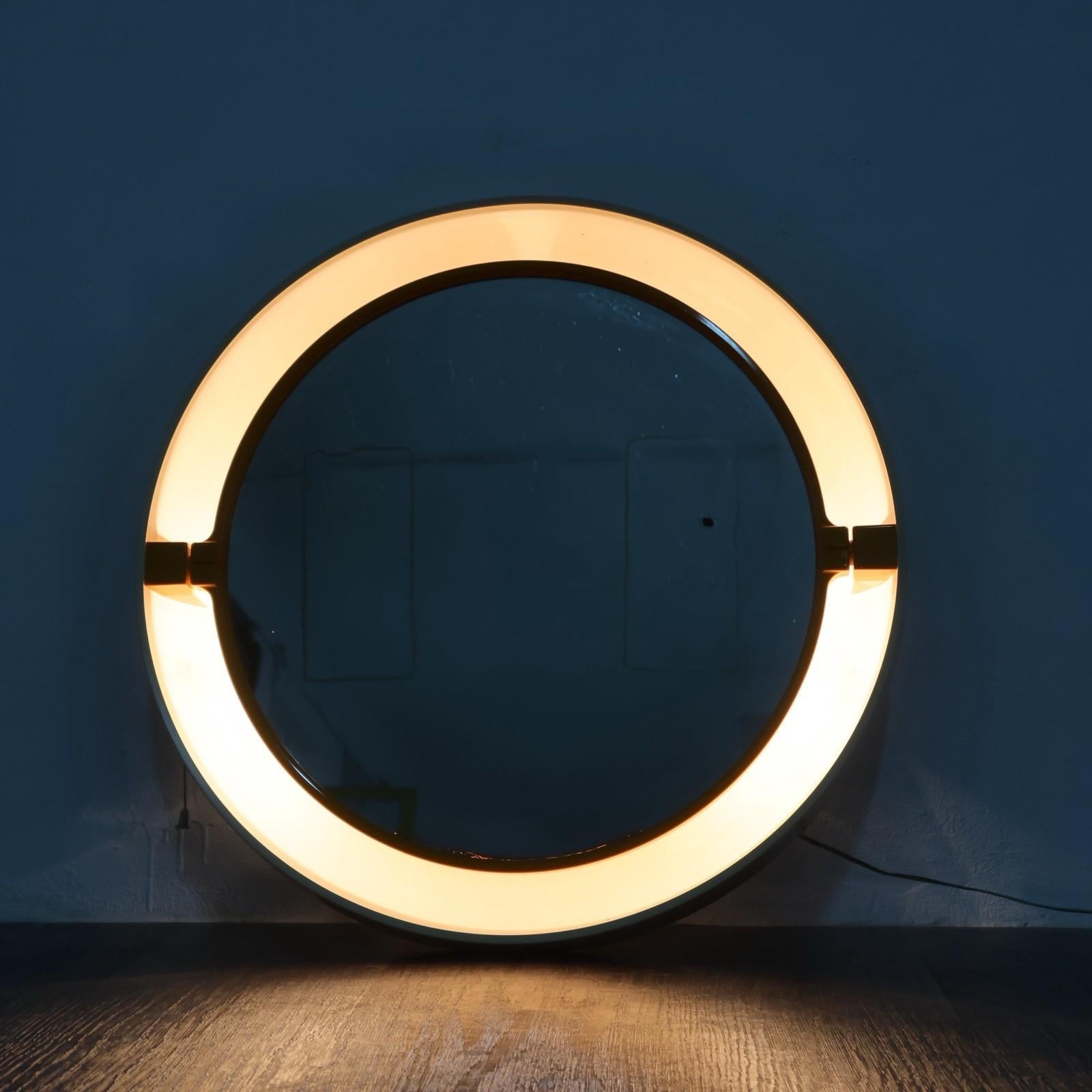 Specchio Allibert style Design/One Space Age Plastique 1970's Vintage en vente 3