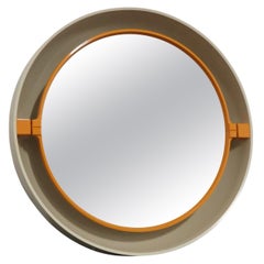 Specchio Allibert stile Design Space Age plastica 1970's Vintage