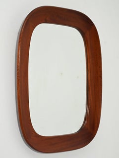 Spiegel aus den 1950er Jahren mit Mahagonirahmen