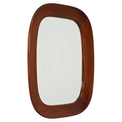 Spiegel aus den 1950er Jahren mit Mahagonirahmen