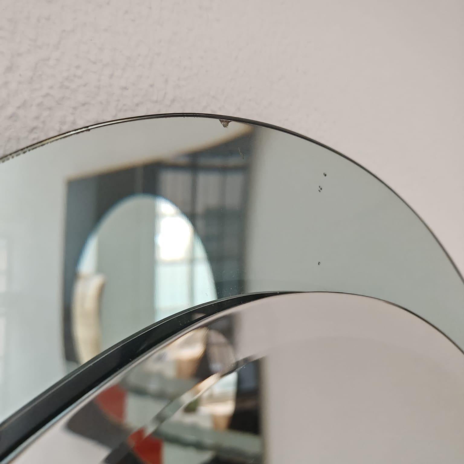 specchio anni 60 doppio vetro molato attr. Rimadesio In condizioni buone in vendita a Milano, MI