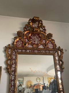 Specchio Antico con Cornice Dorata in Stile Barocco - Eleganza e Raffinatezza