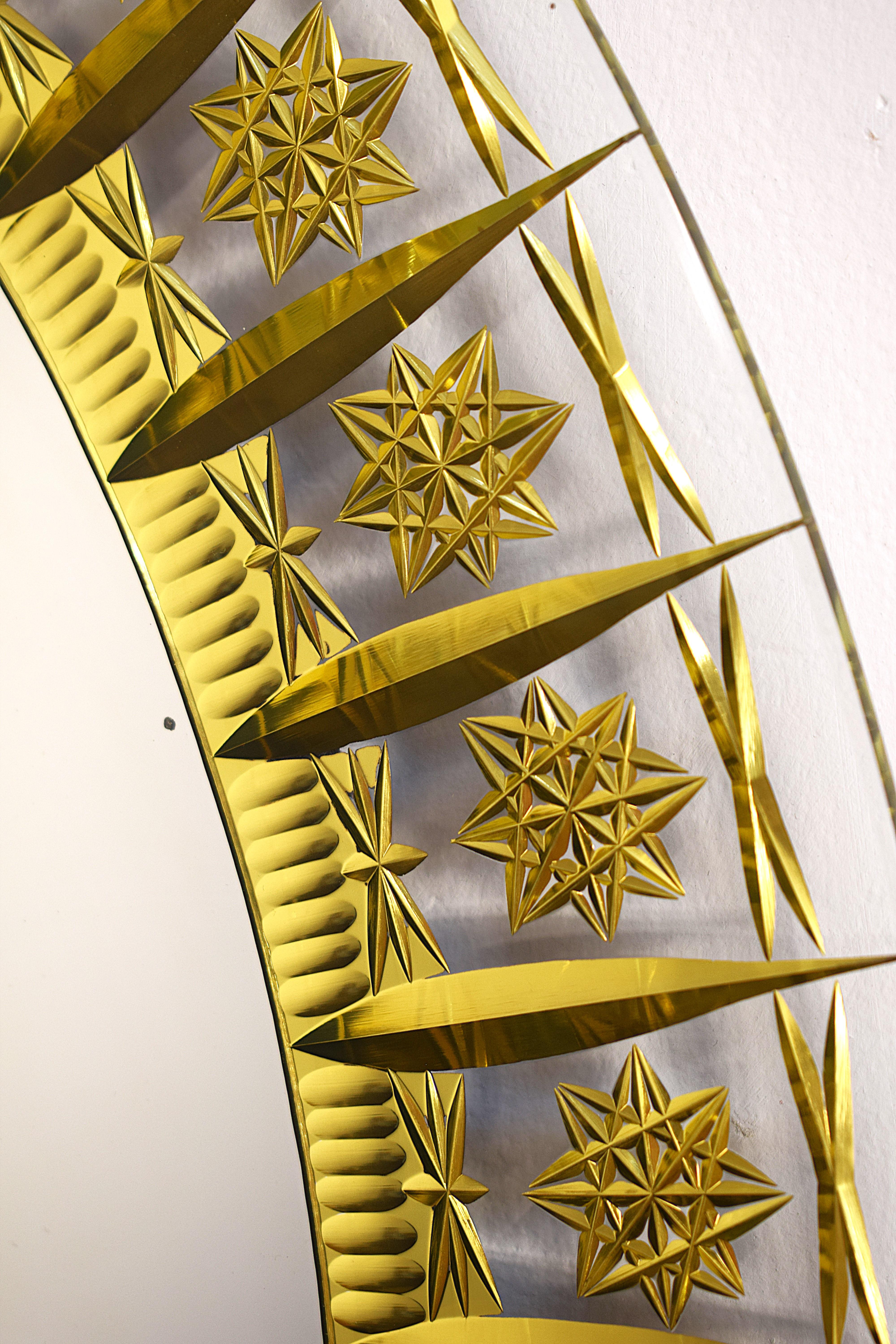 Specchio Cristal Art, anni '50 circa In condizioni buone in vendita a Palermo, PA