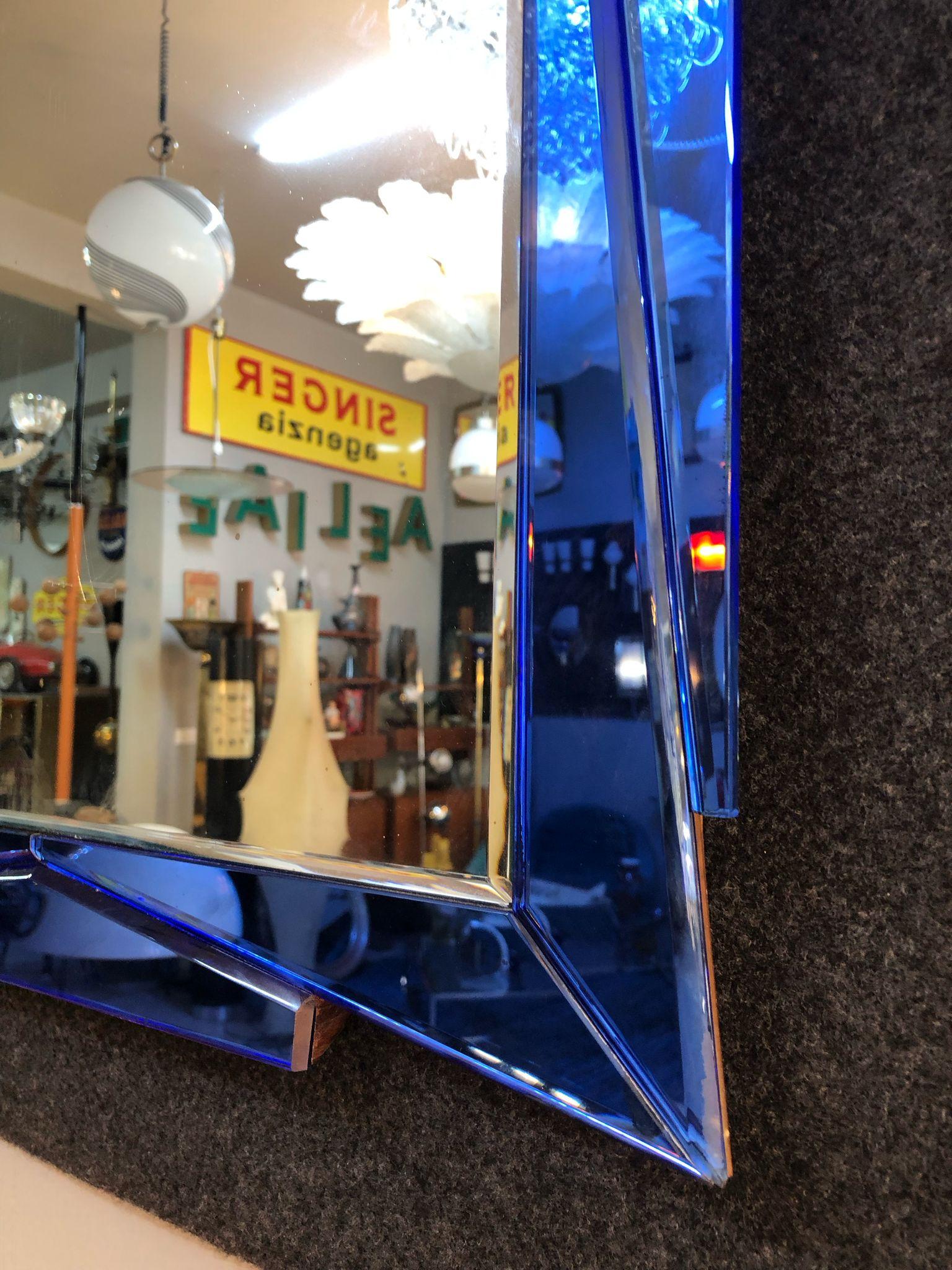 European 1960s Cristal Art mirror For Sale
