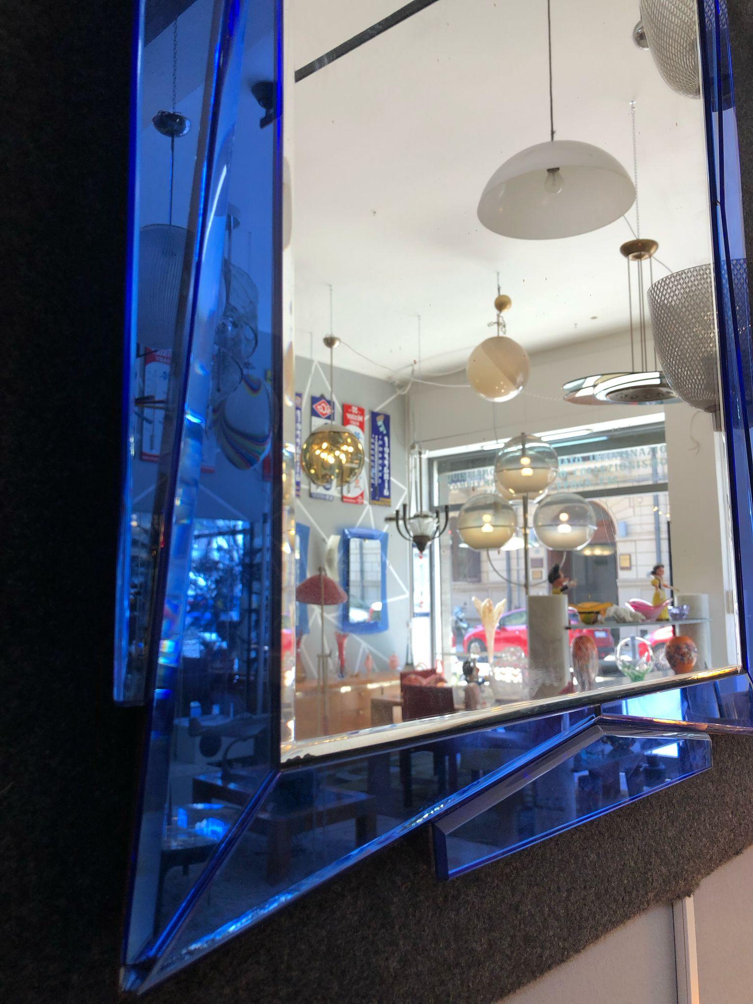 1960s Cristal Art mirror In Good Condition For Sale In Palermo, IT