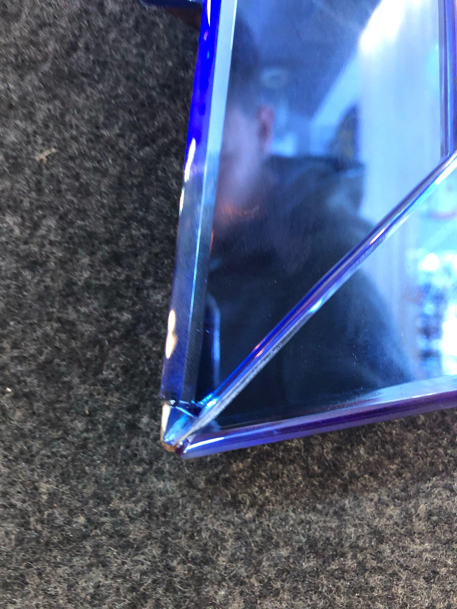 Glass 1960s Cristal Art mirror For Sale