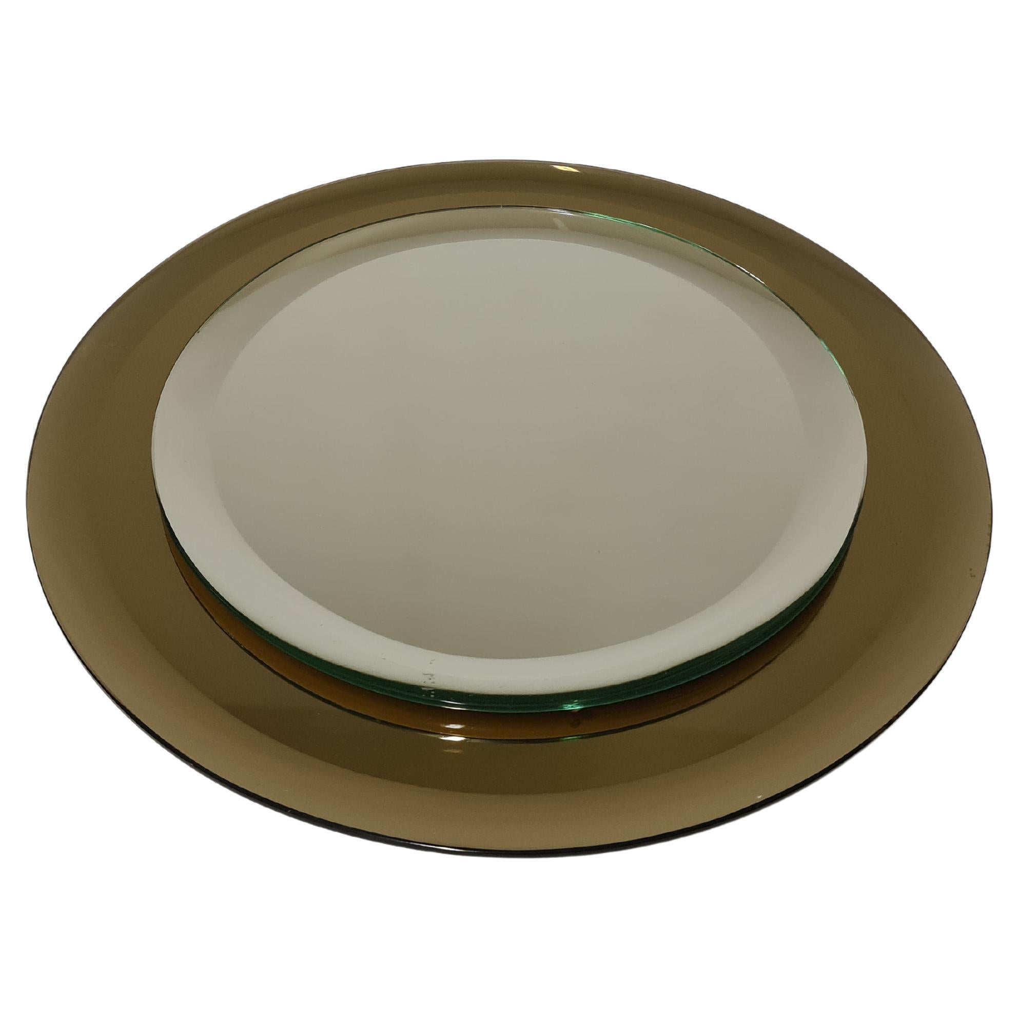 Miroir de luxe Cristal Lupi, 1980 en vente