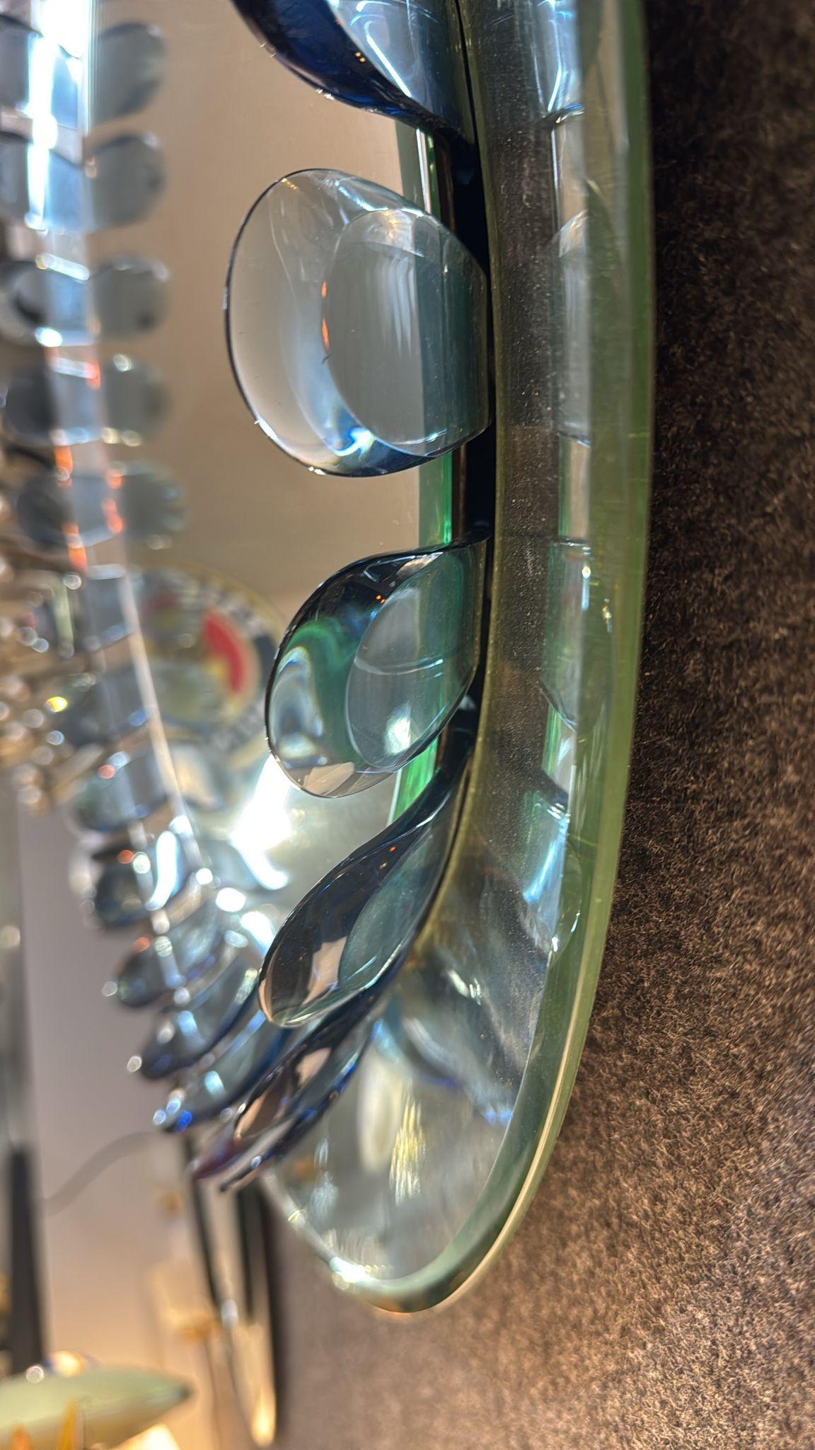 Flower-shaped wall mirror by Max Ingrand for Fontana Arte, Italy For Sale 3