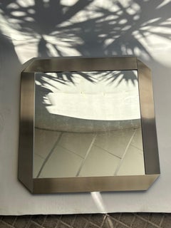 Wandspiegel mit Chromrahmen, Valenti, 1970er Jahre