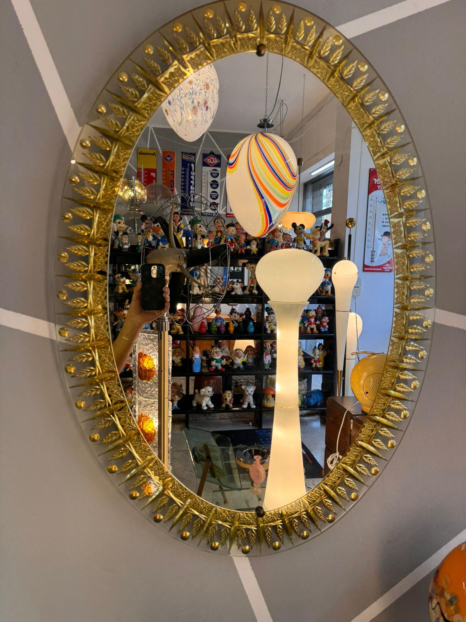 Italian Specchio da parete Cristal Art in vendita