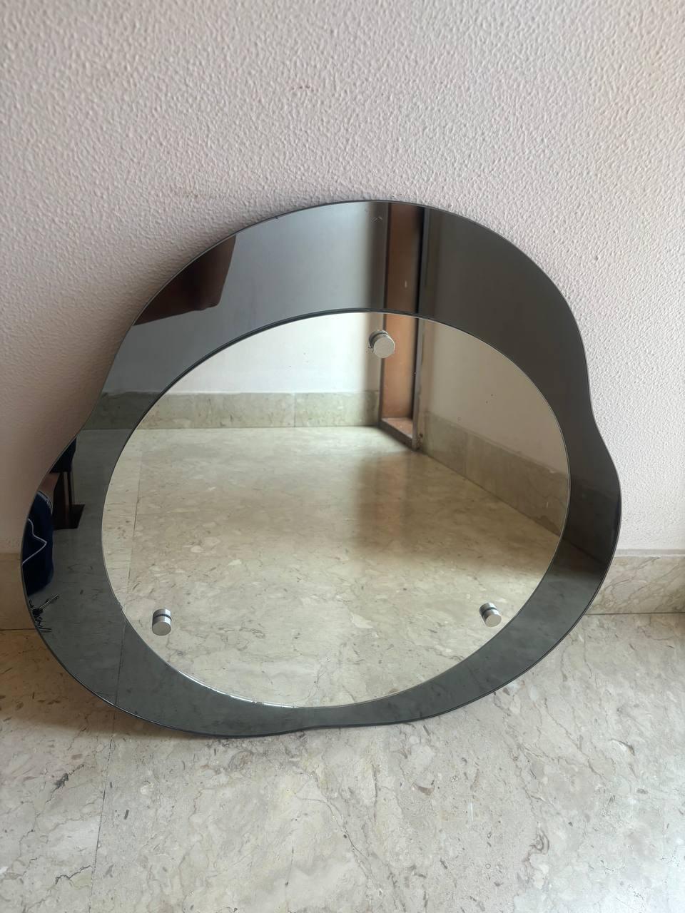 Mid-Century moderno Specchio da parete Cristal Arte, Italia, anni '70 in vendita